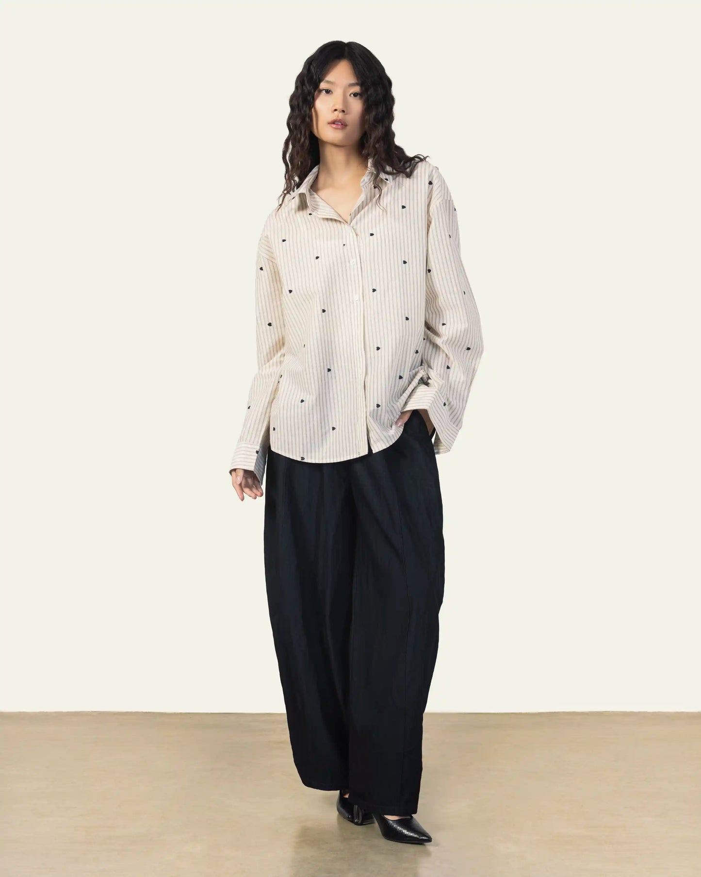 Navy Barrel Pants
