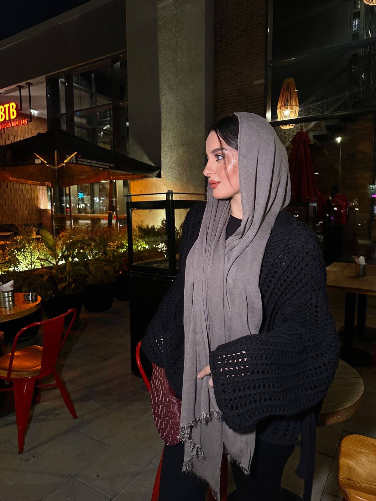 Ruffled Cotton Dark Kashmier