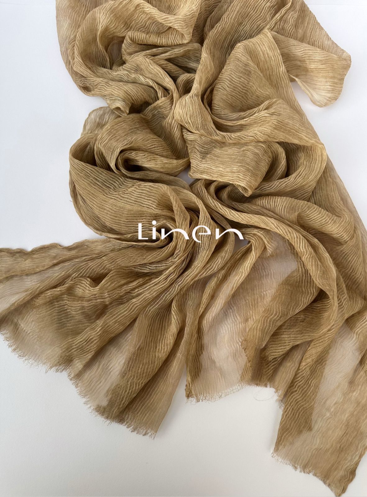 Messy Chiffon In Beige