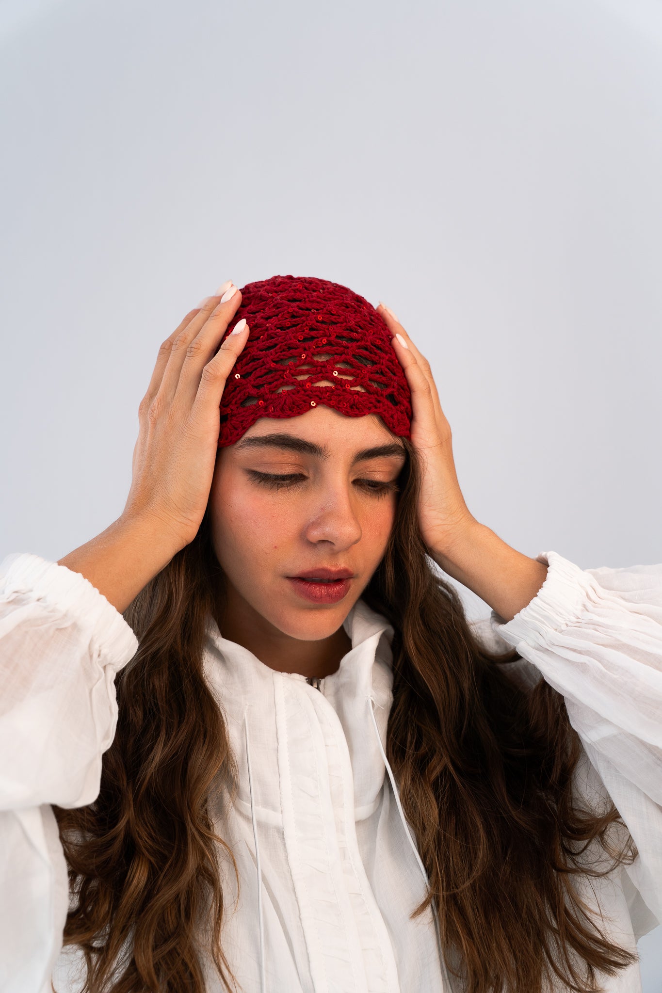 Summer Daisy Hat Sparkle In Red