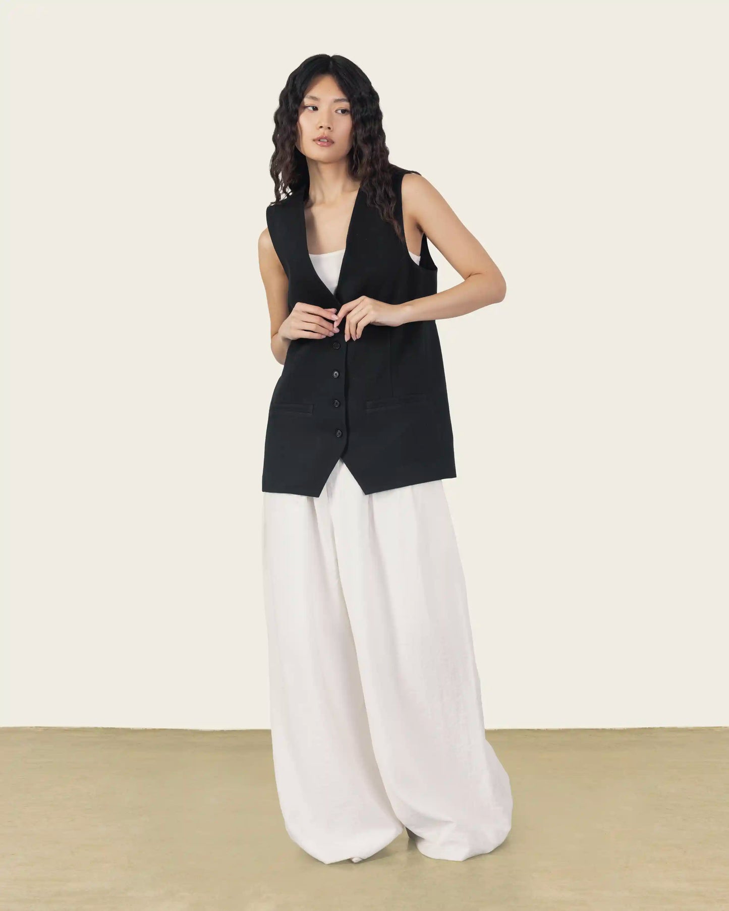 Black Adjustable Vest