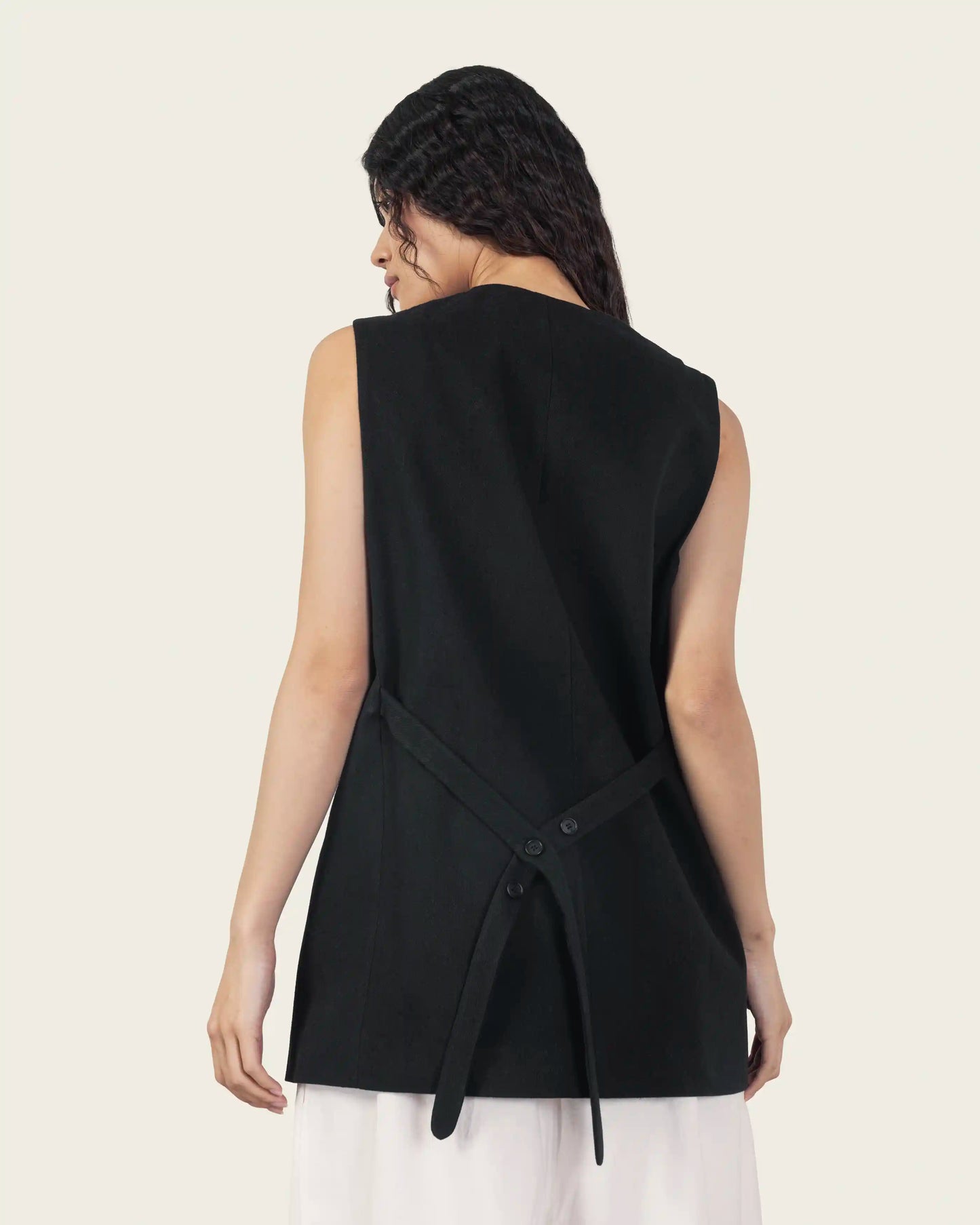 Black Adjustable Vest