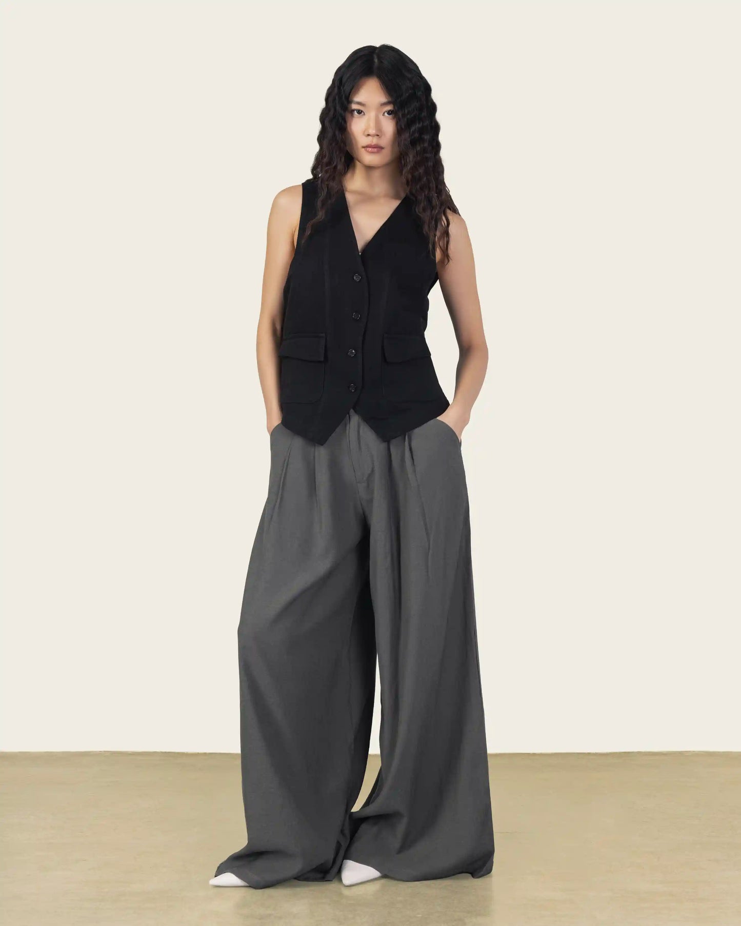 Grey Suit Pants