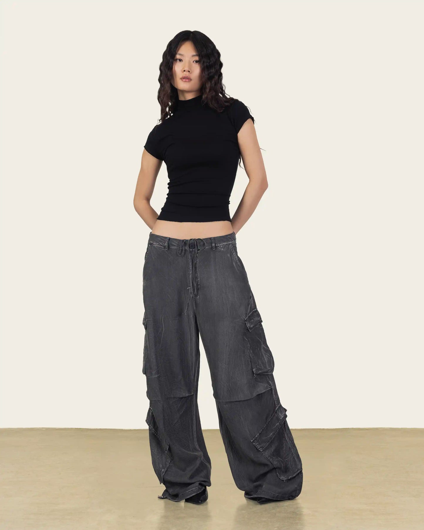 Grey Cargo Pants