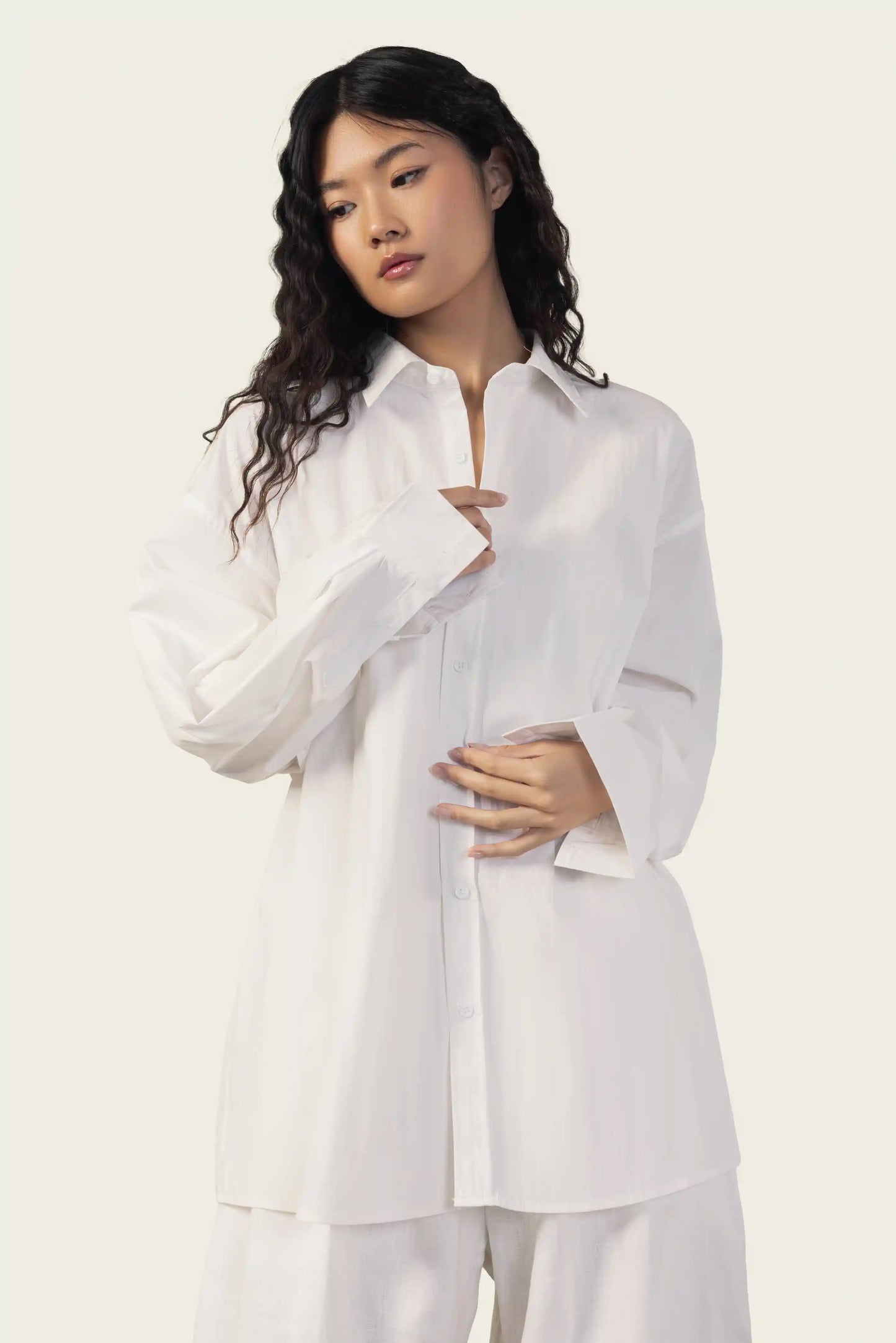 White Poplin Shirt