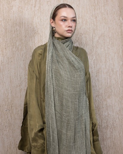 Velvet Cotton in Forest Green