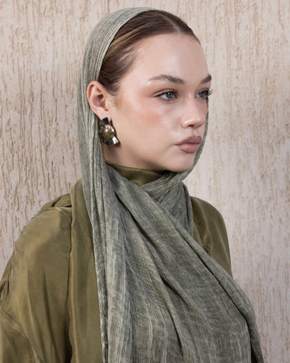 Velvet Cotton in Forest Green