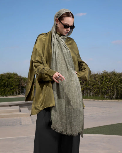 Velvet Cotton in Forest Green