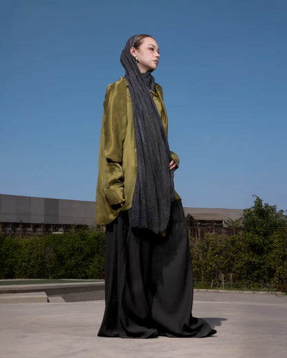 Velvet Cotton in Black Stone