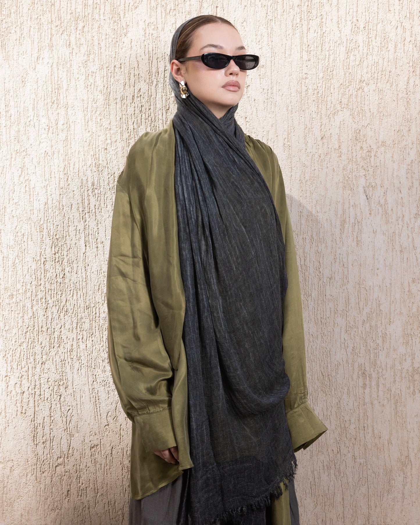 Velvet Cotton in Black Stone