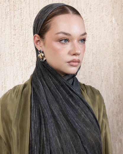 Velvet Cotton in Black Stone