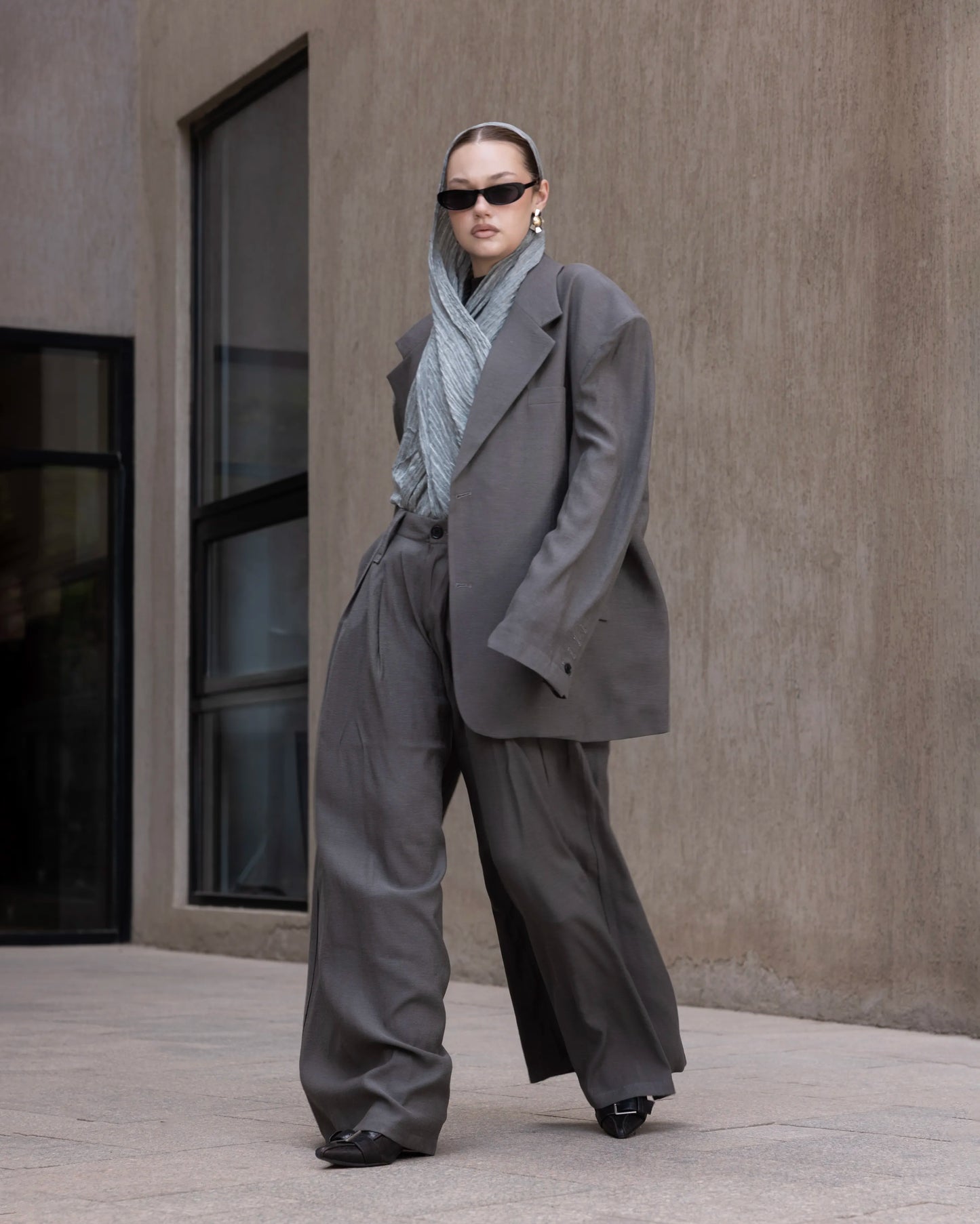 Feather Cotton in Grey