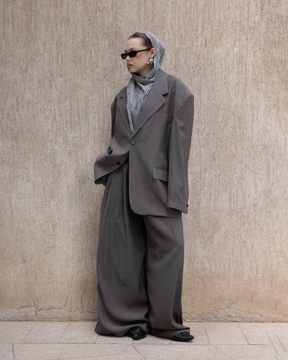 Feather Cotton in Grey