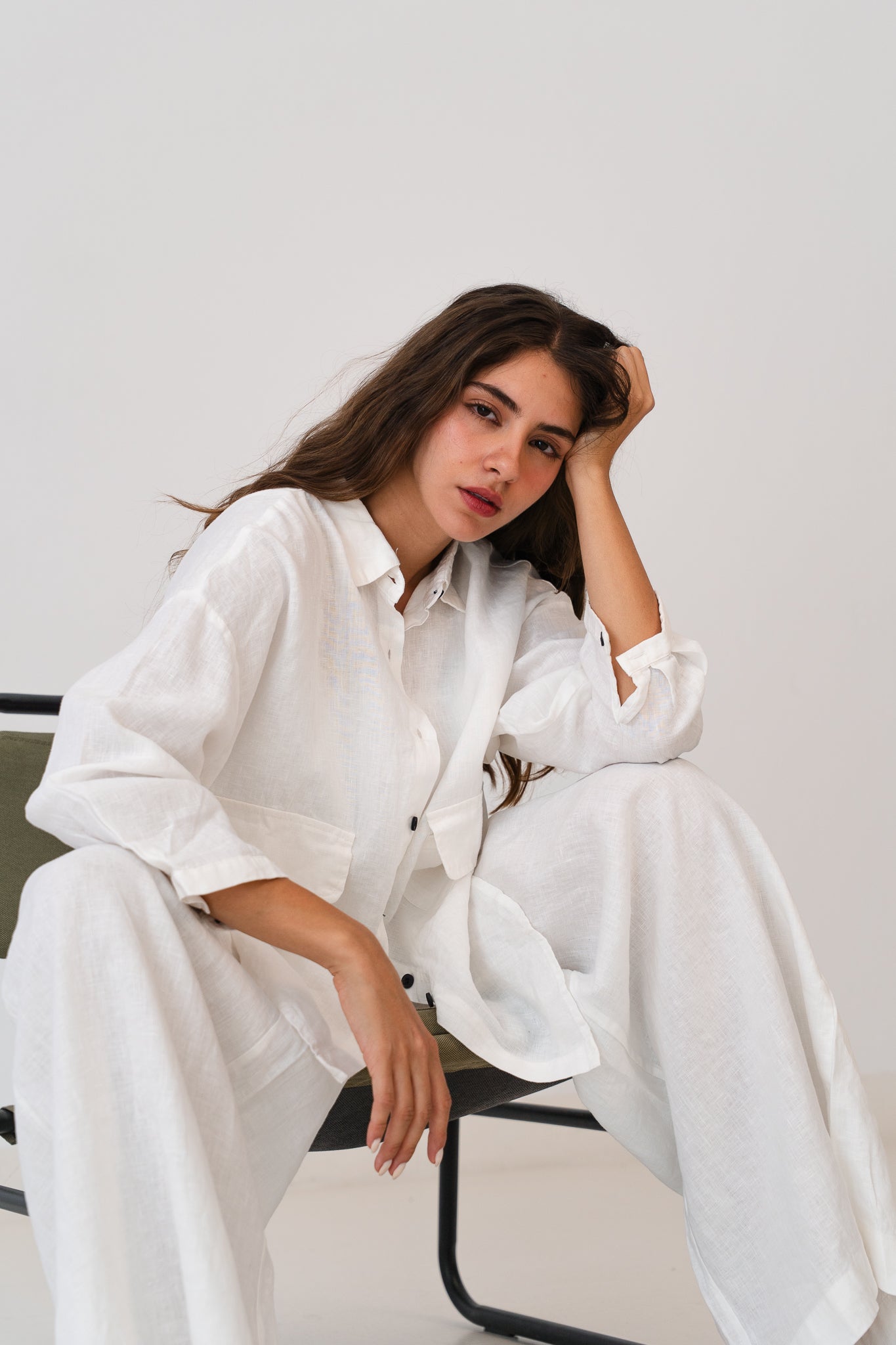 Linen Blouse In White
