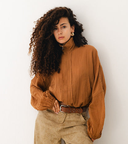 Carmel Ruffled Sweat Shirt