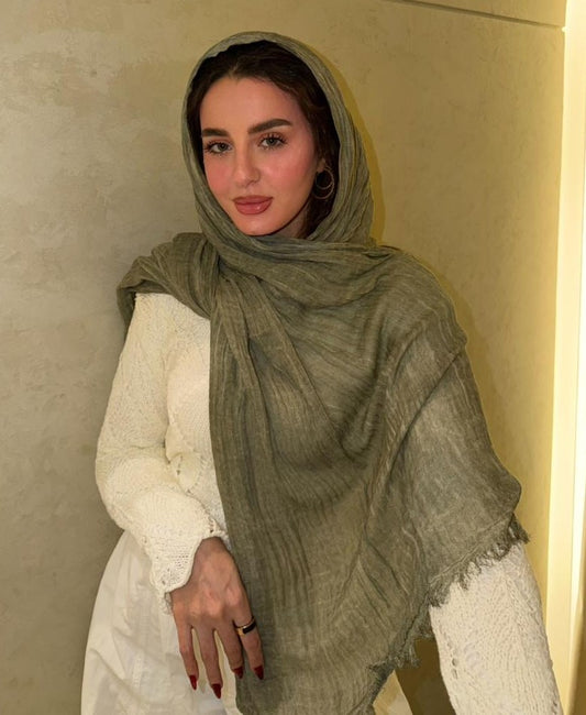 Feather Cotton In Olive