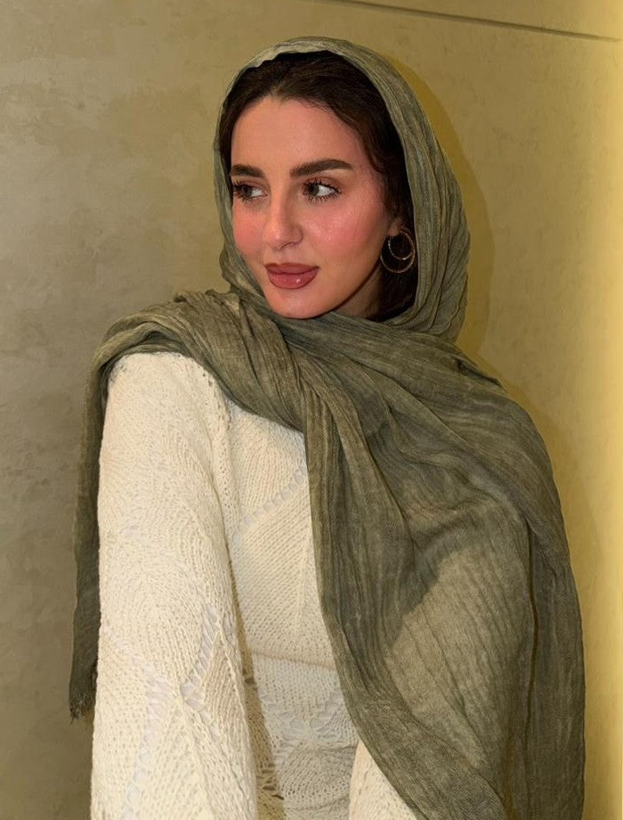 Feather Cotton In Olive