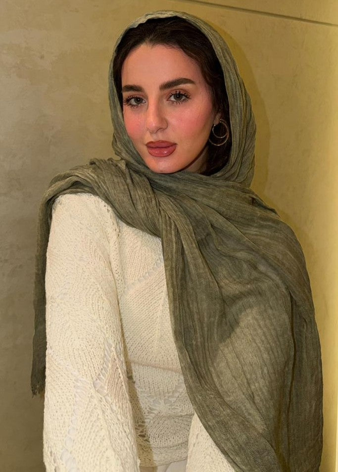 Feather Cotton In Olive