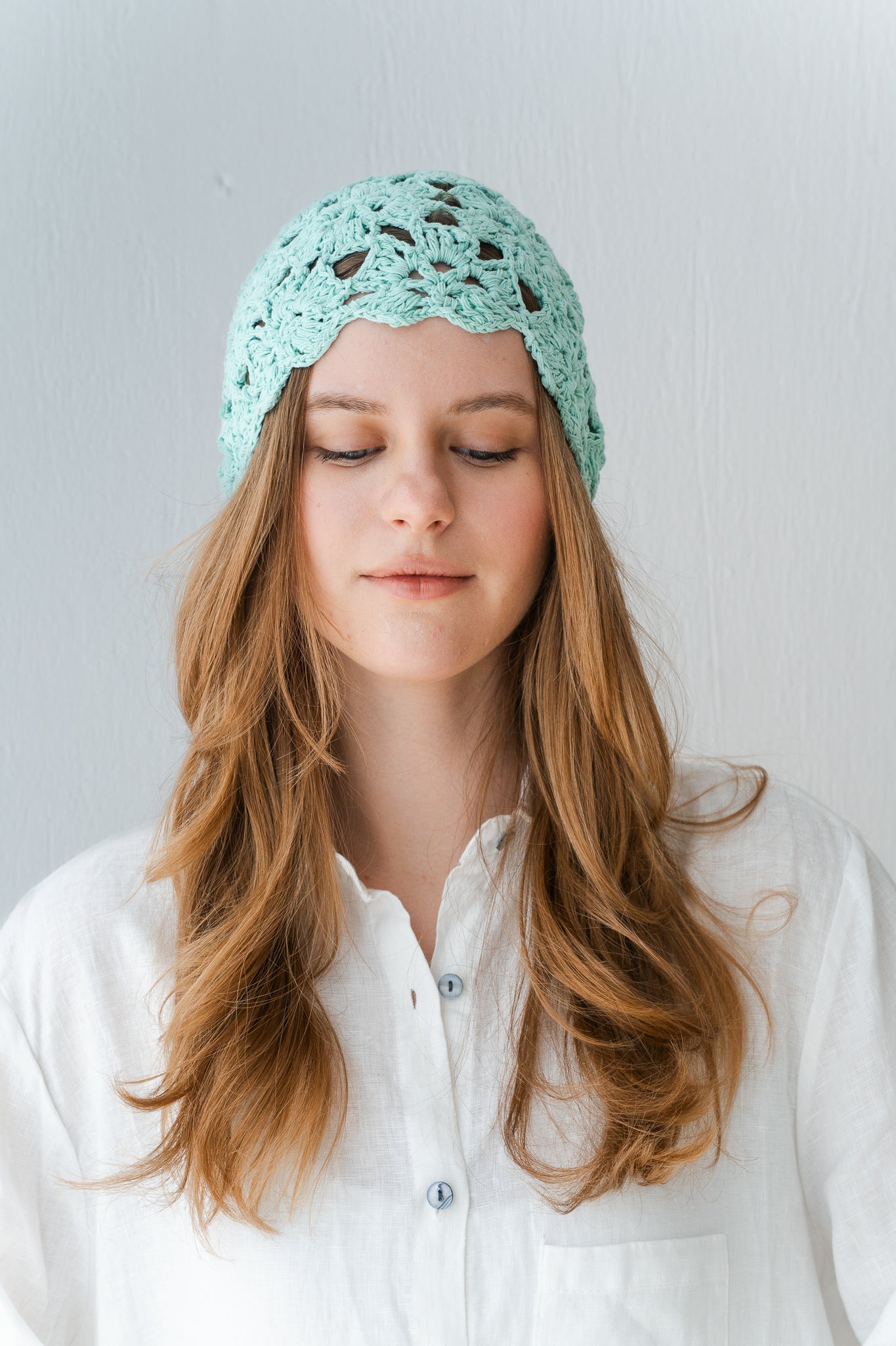 Summer Daisy Hat In Aqua