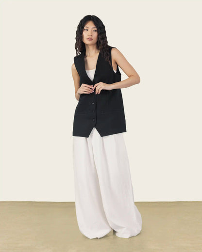 Black Adjustable Vest