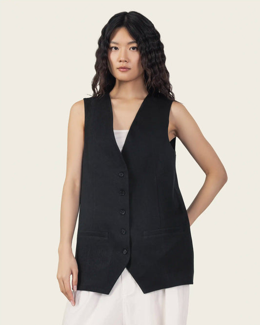 Black Adjustable Vest