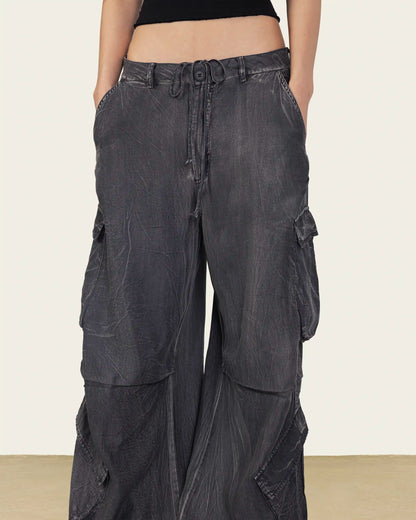 Grey Cargo Pants
