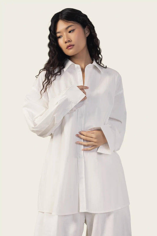 White Poplin Shirt