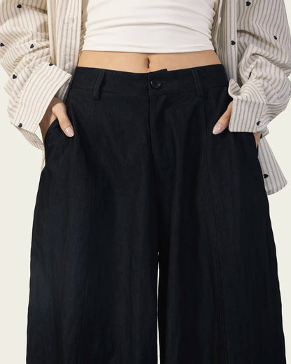 Navy Barrel Pants