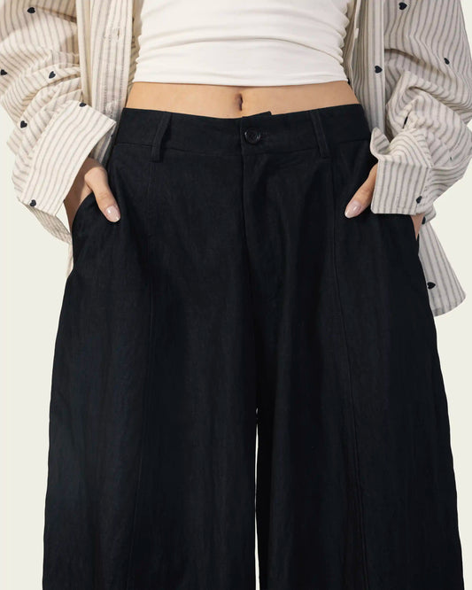 Navy Barrel Pants
