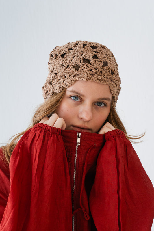 Summer Daisy Hat In Mocha