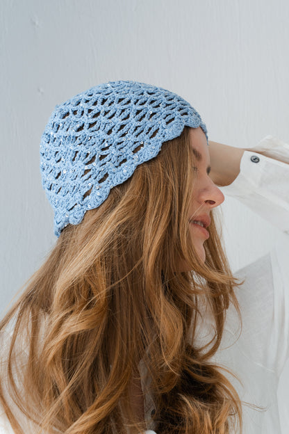 Summer Daisy Hat Sparkle In Blue