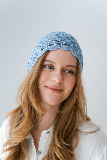 Summer Daisy Hat Sparkle In Blue