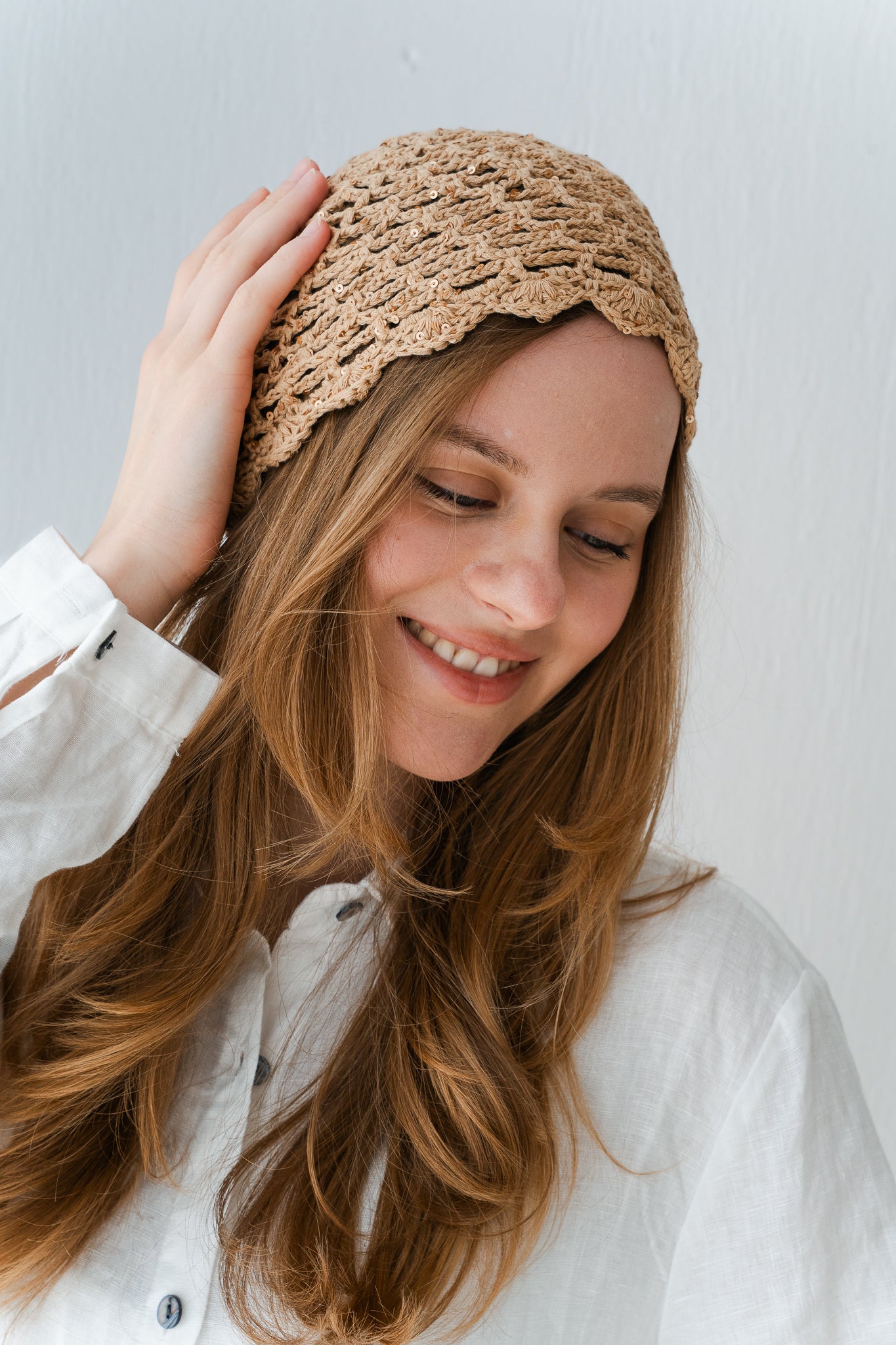 Summer Daisy Hat Sparkle In Mocha