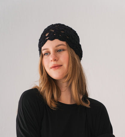 Summer Daisy Hat In Black