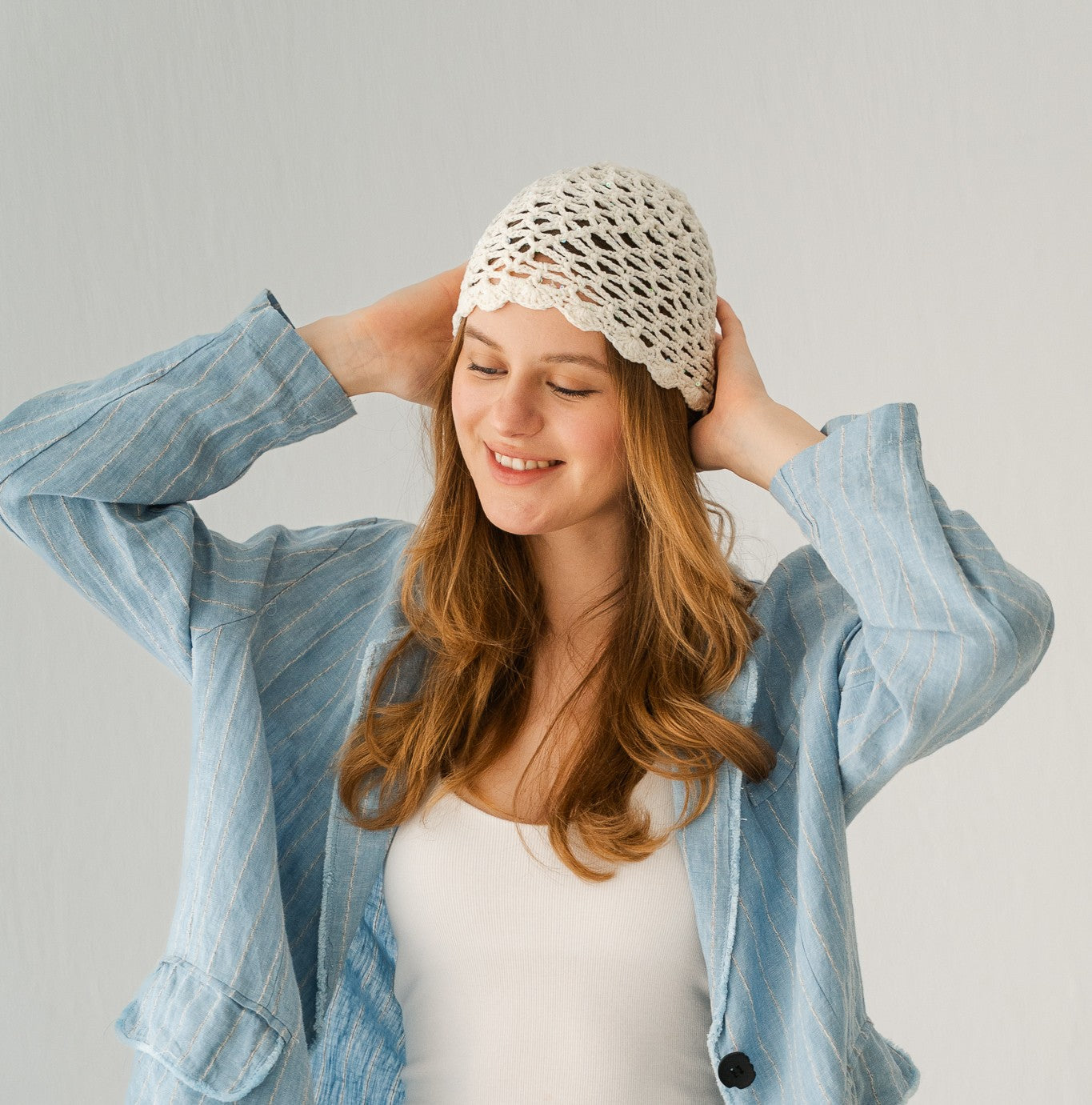 Summer Daisy Hat Sparkle In Off-White