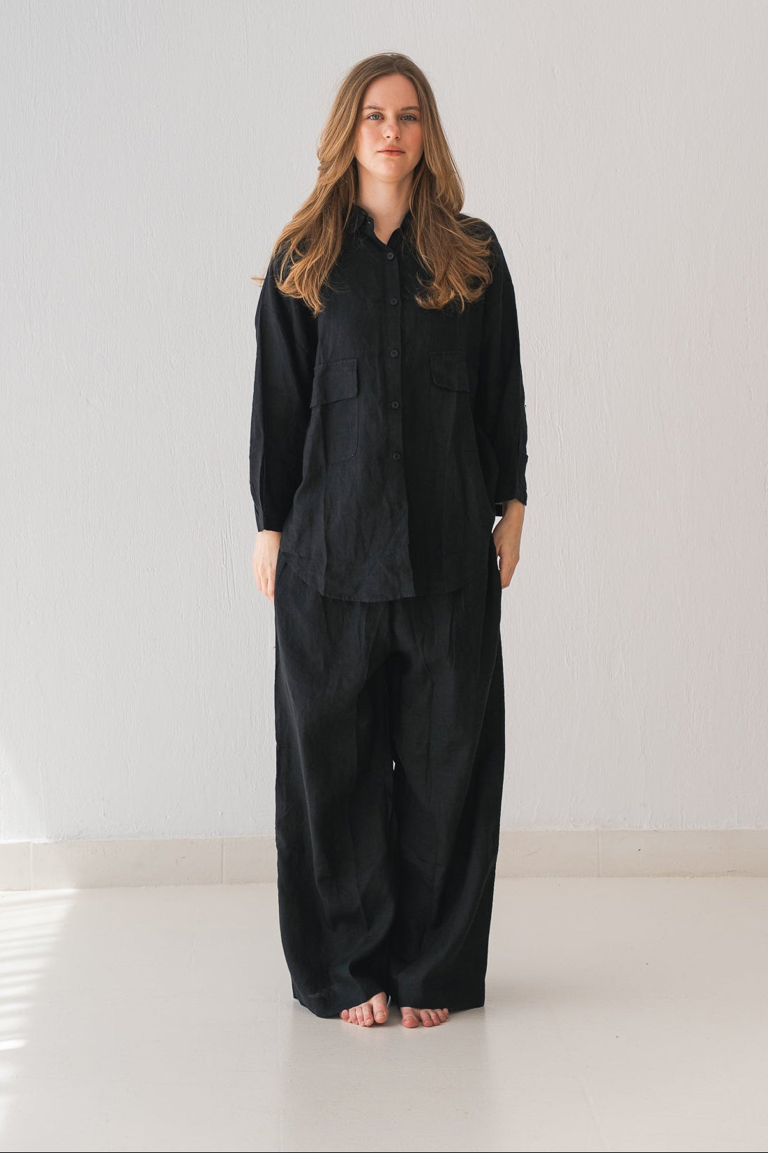 Linen Pants In Black