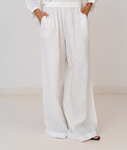 Linen Pants In White