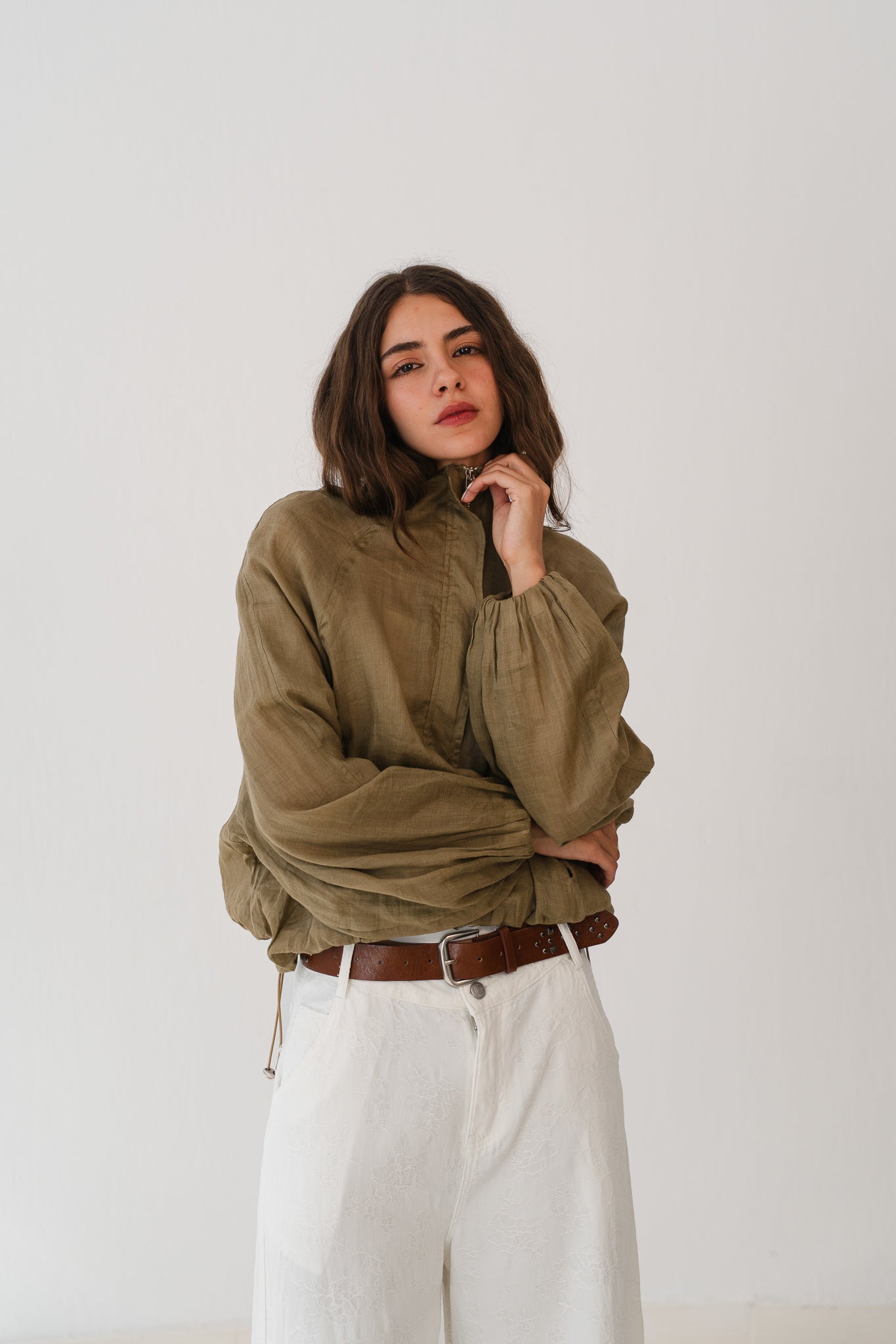 Olive Sweat Shirt